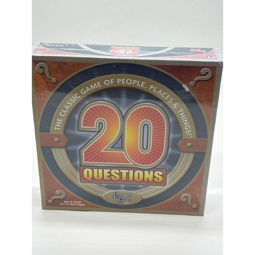 University Games 20 Questions Board Game 2010 Edition Factory Sealed